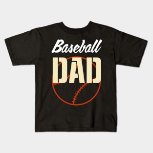 Baseball Dad for Men Boys Kid Happy Fathers Day Kids T-Shirt